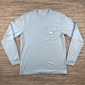 Vineyard Vines Men Long Sleeve Easter Whale T-Shirt Small
